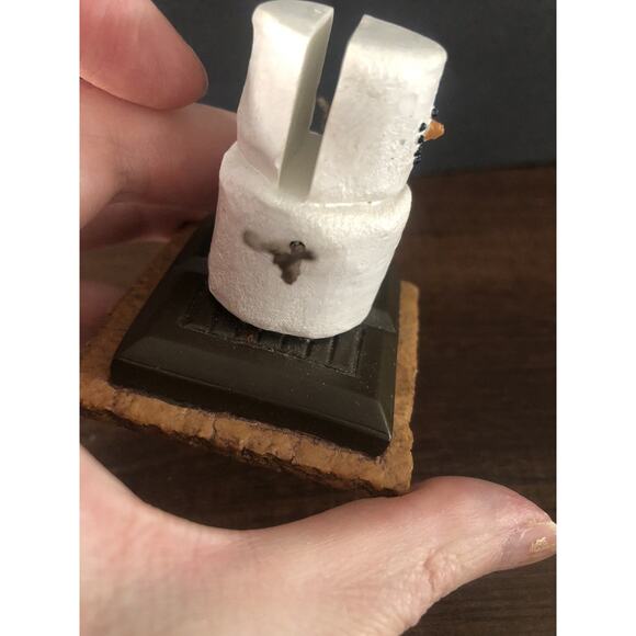 The Original S'mores Card Holder Recipe Stand Figure Marshmallow Christmas Vtg - Picture 4 of 7